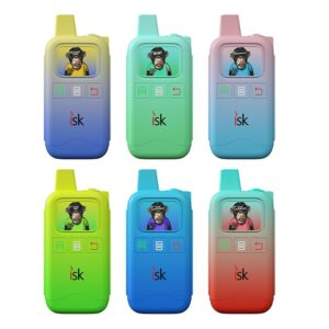 ISK055 10000 Puffs POD Pakai Buang Vape dengan aliran udara boleh laras bateri boleh dicas semula 20ml